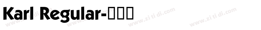 Karl Regular字体转换